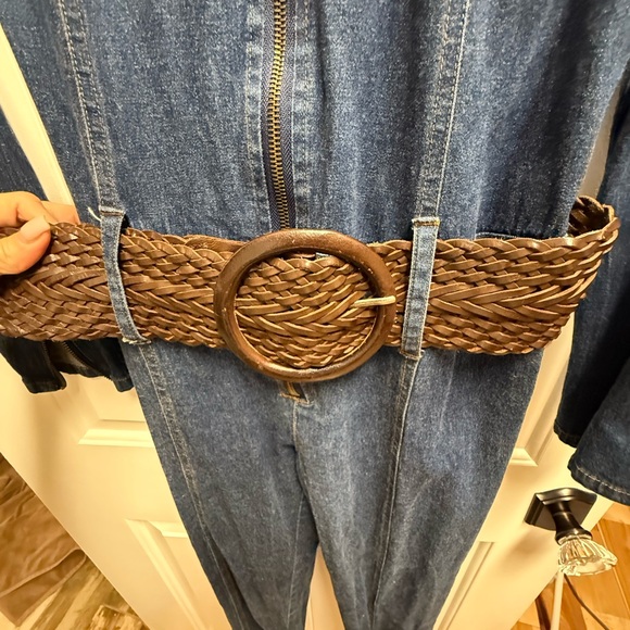 Vintage Forenza One Piece Jean Pantsuit Size 8 - Picture 3 of 8